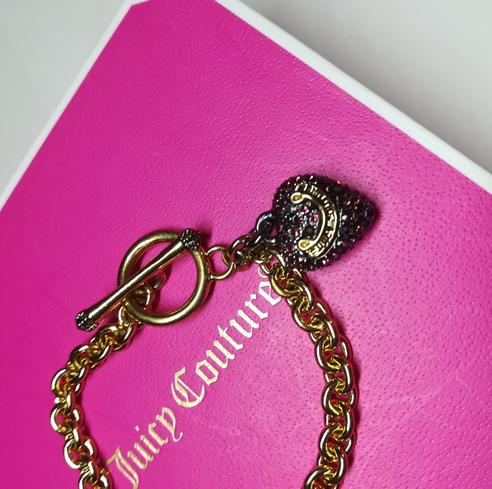 Gold and Purple Juicy couture bracelet